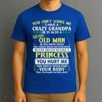You Can’t Scare Me I Have A Crazy Grandpa Gift T-Shirt thumb 3