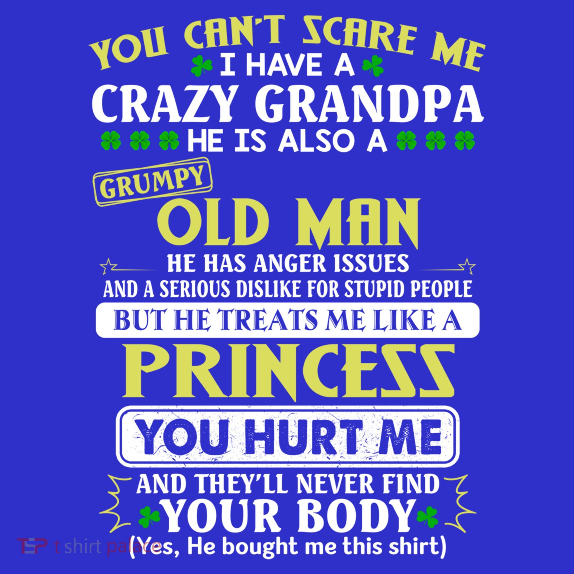 You Can’t Scare Me I Have A Crazy Grandpa Gift Women's Tank Top