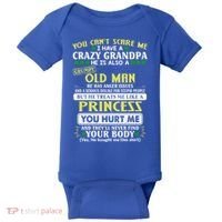 You Can’t Scare Me I Have A Crazy Grandpa Gift Baby Bodysuit thumb 0