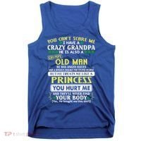 You Can’t Scare Me I Have A Crazy Grandpa Gift Tank Top thumb 0