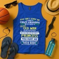You Can’t Scare Me I Have A Crazy Grandpa Gift Tank Top thumb 4
