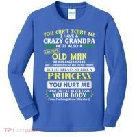 You Can’t Scare Me I Have A Crazy Grandpa Gift Kids Long Sleeve Shirt thumb 0