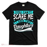 You Can't Scare Me I Have Two Daughters retro Mother's day T-Shirt thumb 0