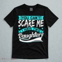 You Can't Scare Me I Have Two Daughters retro Mother's day T-Shirt thumb 5