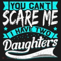 You Can't Scare Me I Have Two Daughters retro Mother's day Women's Hoodie thumb 2