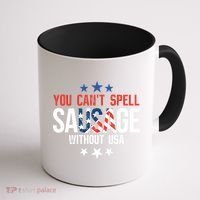You Cant Spell Sausage Without Usa Funny Gift Coffee Mug thumb 1