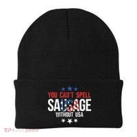 You Cant Spell Sausage Without Usa Funny Gift Beanie thumb 0