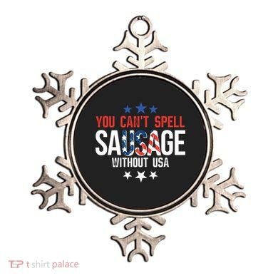 You Cant Spell Sausage Without Usa Funny Gift Ornament