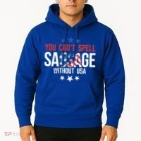 You Cant Spell Sausage Without Usa Funny Gift Hoodie thumb 2