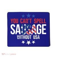 You Cant Spell Sausage Without Usa Funny Gift Mousepad thumb 0