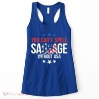 You Cant Spell Sausage Without Usa Funny Gift Women's Tank Top thumb 0