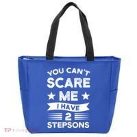You Can't Scare Me 2 Stepsons Stepson Bonusson Stepdad Great Gift Tote Bag thumb 0