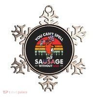 You Cant Spell Sausage Without USA 4th Of July American Ornament thumb 0