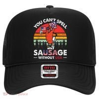 You Cant Spell Sausage Without USA 4th Of July American Hat thumb 0