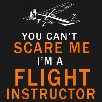 You Can't Scare Me, I'm A Flight Instructor Pilot Cropped Pullover Crew