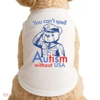You Can’T Spell Autism Without Usa Doggie Tank thumb 0