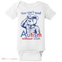 You Can’T Spell Autism Without Usa Baby Bodysuit thumb 0