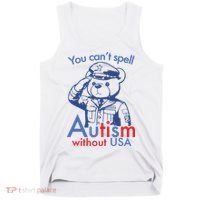 You Can’T Spell Autism Without Usa Tank Top thumb 0