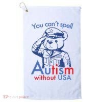 You Can’T Spell Autism Without Usa Golf Towel thumb 0
