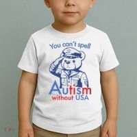 You Can’T Spell Autism Without Usa Toddler T-Shirt thumb 2