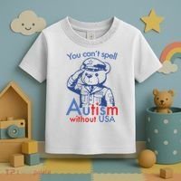 You Can’T Spell Autism Without Usa Toddler T-Shirt thumb 3