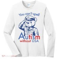 You Can’T Spell Autism Without Usa Women's Long Sleeve Shirt thumb 0