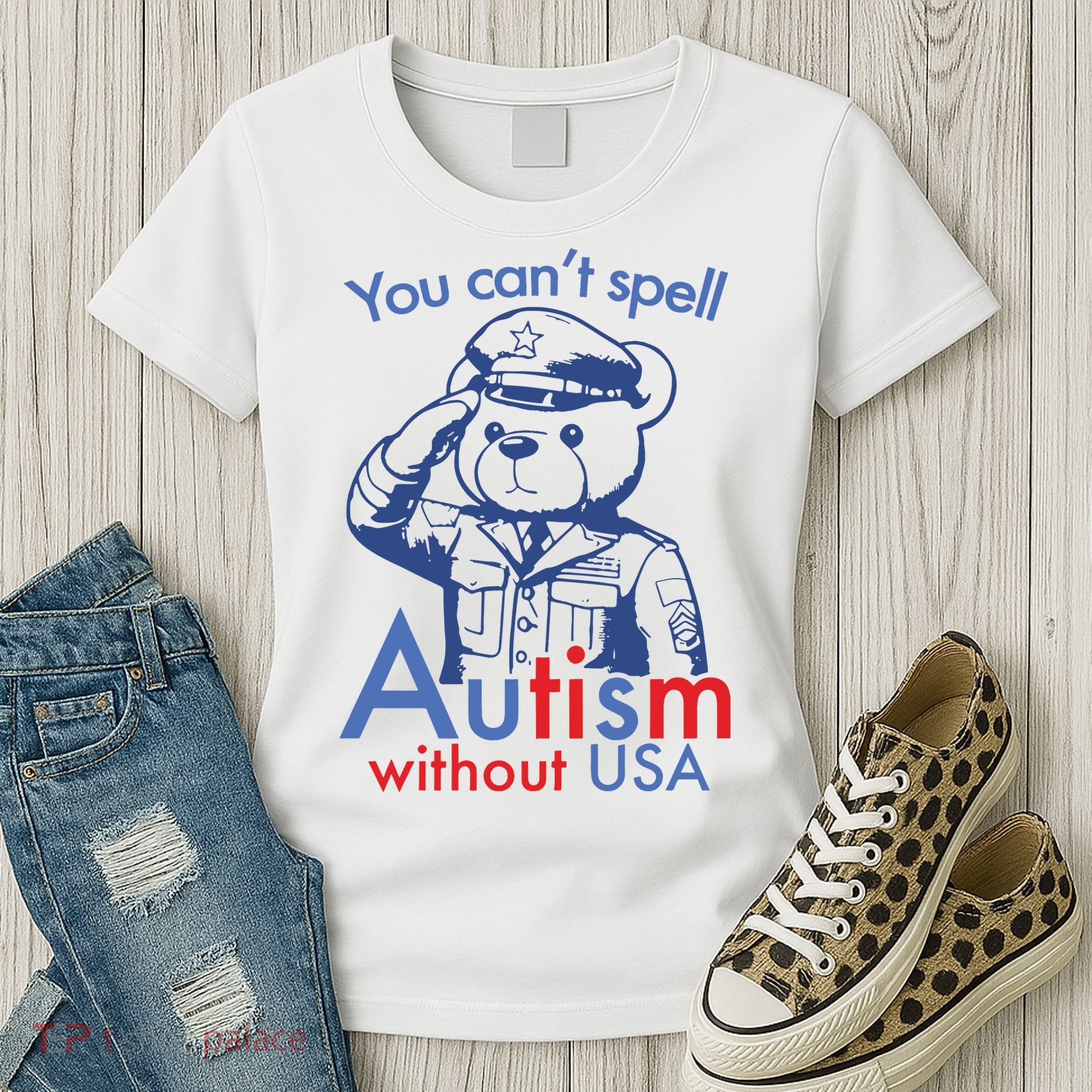 You Can’T Spell Autism Without Usa Women's T-Shirt