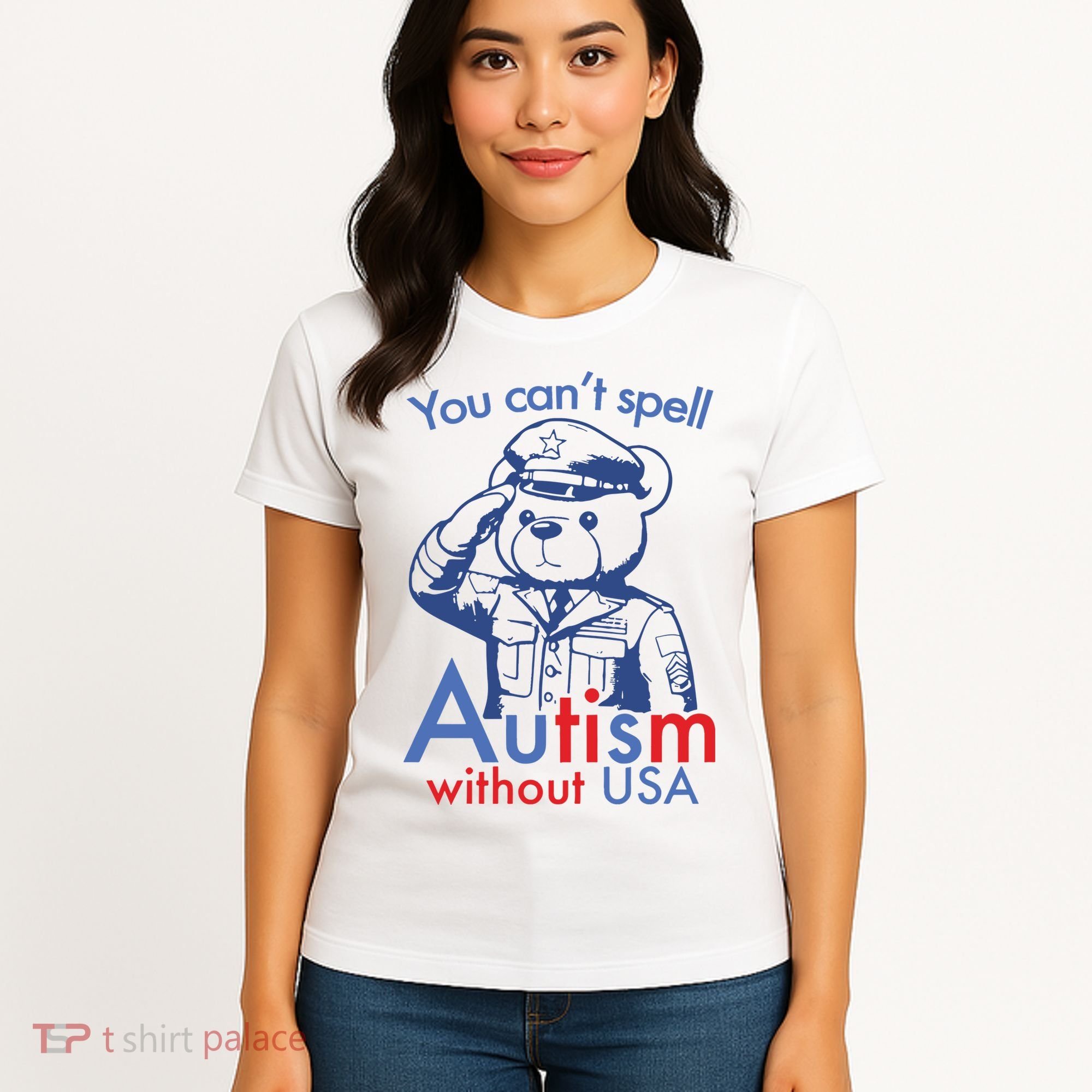 You Can’T Spell Autism Without Usa Women's T-Shirt