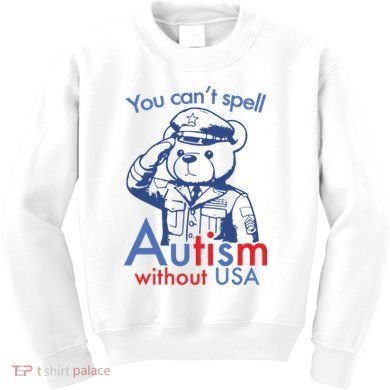 You Can’T Spell Autism Without Usa Kids Sweatshirt