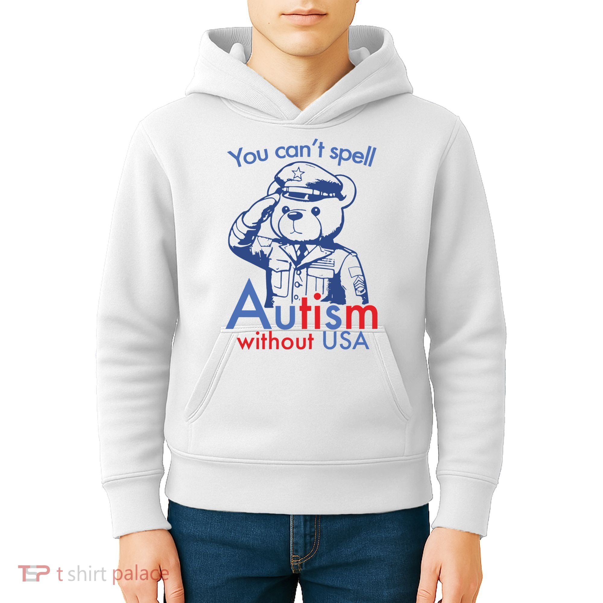 You Can’T Spell Autism Without Usa Kids Hoodie