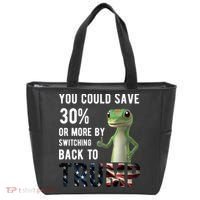You Could Save More By Switching Back To Trump Funny Tote Bag thumb 0