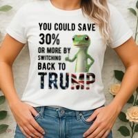 You Could Save More By Switching Back To Trump Funny Women's T-Shirt thumb 2