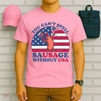 You Can’T Spell Sausage Without Usa 4th Of July T-Shirt thumb 6