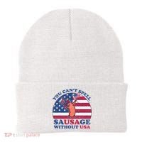 You Can’T Spell Sausage Without Usa 4th Of July Beanie thumb 0