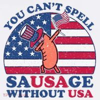 You Can’T Spell Sausage Without Usa 4th Of July Women's Tank Top thumb 5