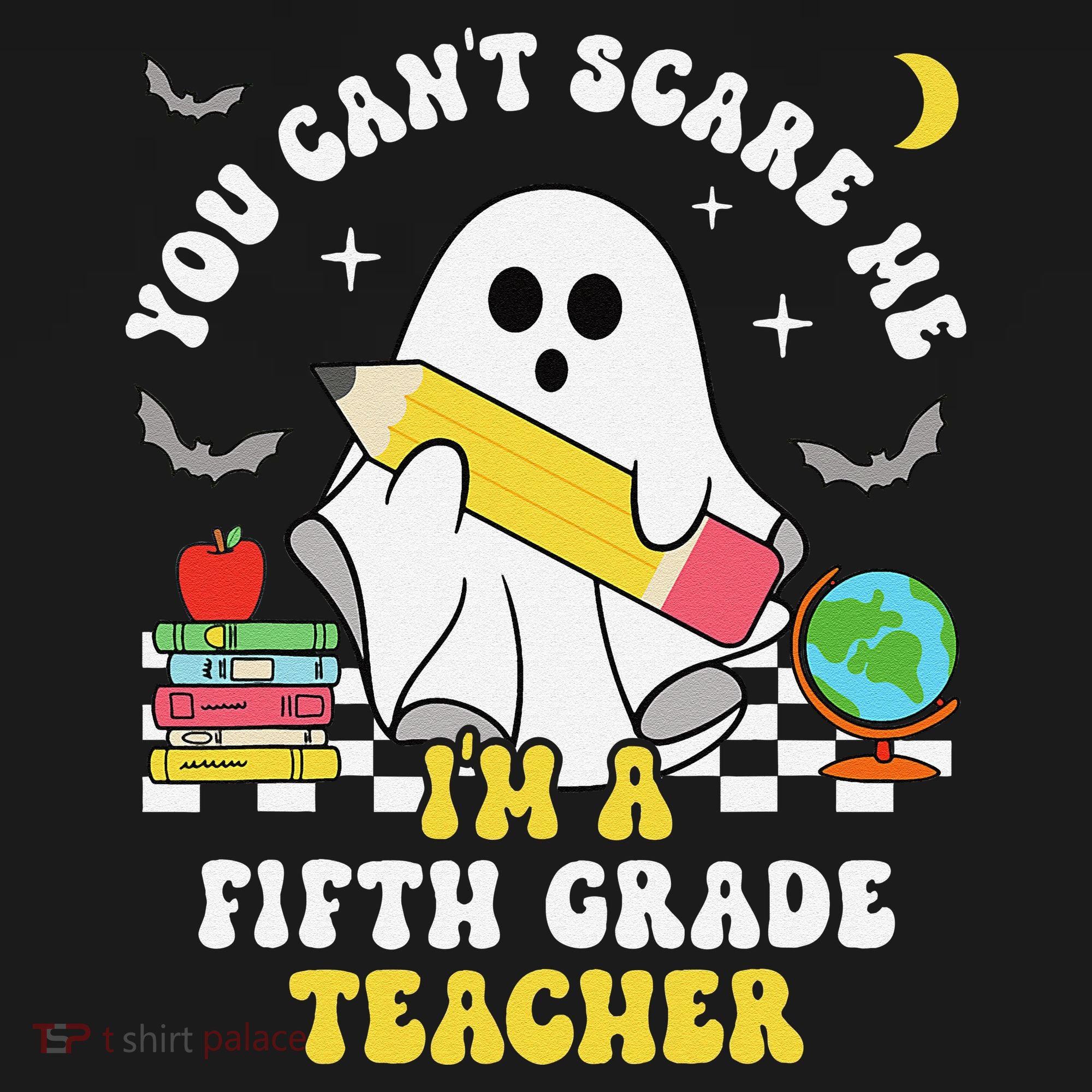 You CanT Scare Me IM A Fifth Grade Teacher Halloween Tank Top