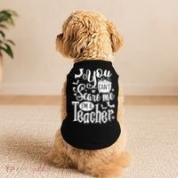 You Can't Scare Me I'm A Teacher Halloween Bats Gift Doggie Tank thumb 2