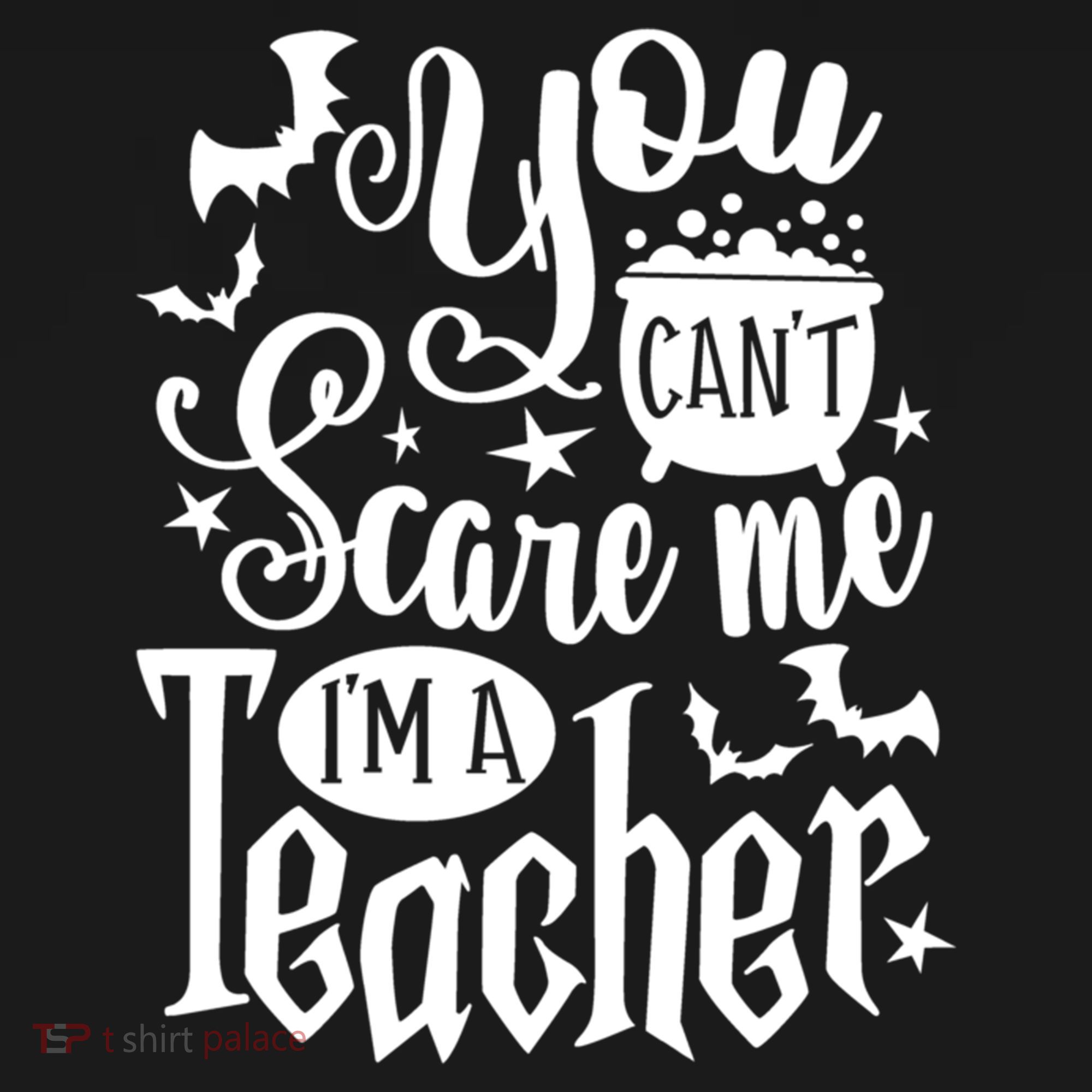 You Can't Scare Me I'm A Teacher Halloween Bats Gift Women's Hoodie