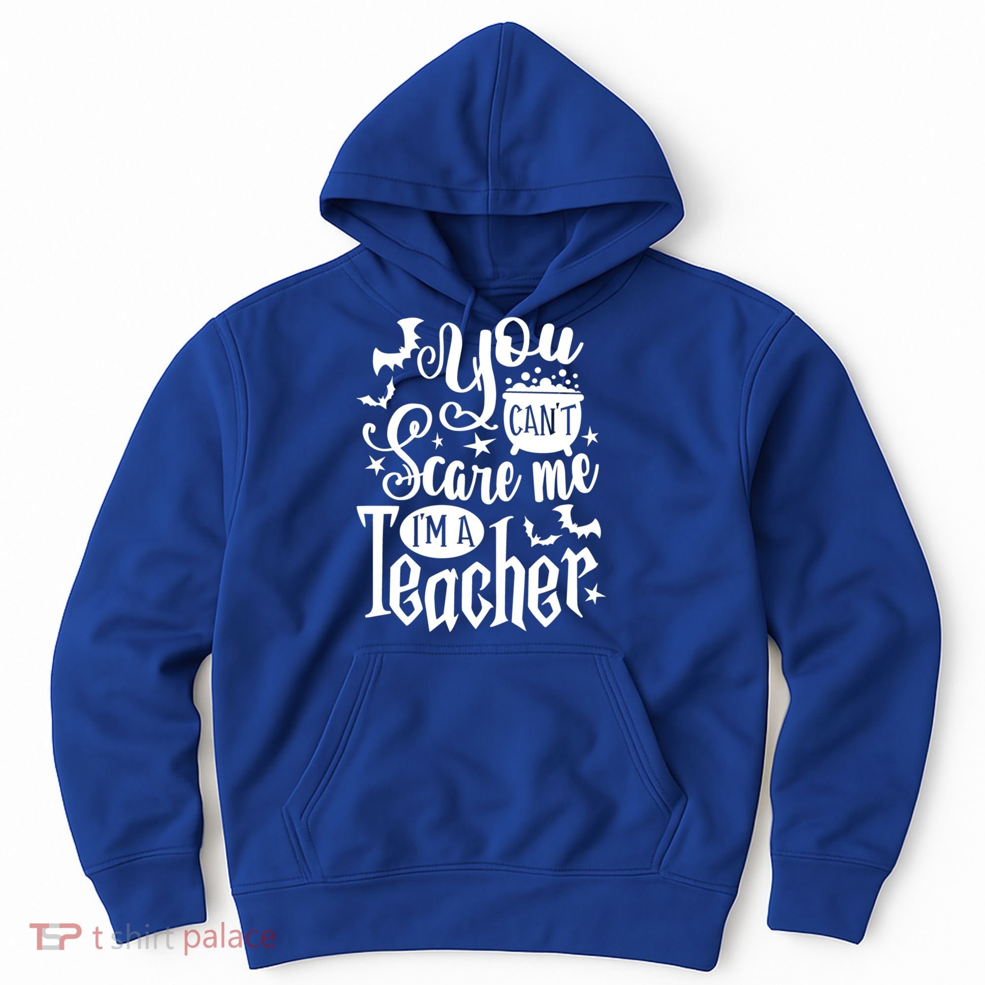 You Can't Scare Me I'm A Teacher Halloween Bats Gift Hoodie