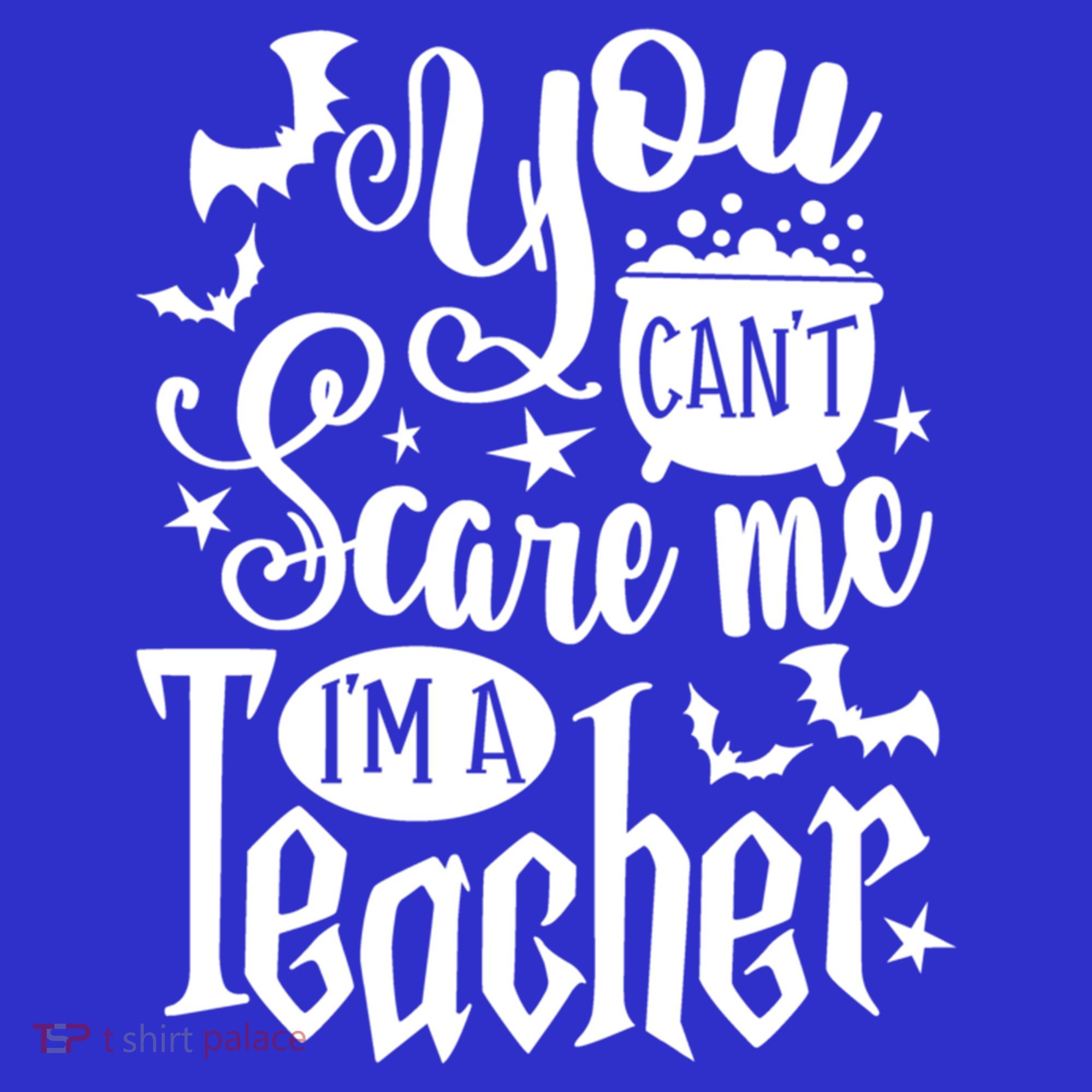 You Can't Scare Me I'm A Teacher Halloween Bats Gift Women's Tank Top