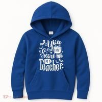 You Can't Scare Me I'm A Teacher Halloween Bats Gift Kids Hoodie thumb 0