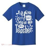 You Can't Scare Me I'm A Teacher Halloween Bats Gift Kids T-Shirt thumb 0