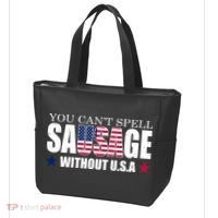 You Can't Spell Sausage Without USA Funny Tote Bag thumb 3