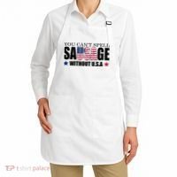 You Can't Spell Sausage Without USA Funny Apron thumb 2