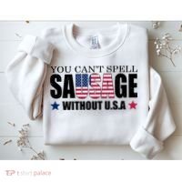 You Can't Spell Sausage Without USA Funny Sweatshirt thumb 2