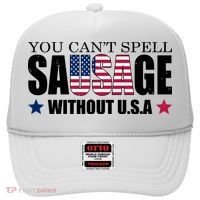 You Can't Spell Sausage Without USA Funny Hat thumb 0