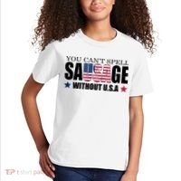 You Can't Spell Sausage Without USA Funny Kids T-Shirt thumb 2