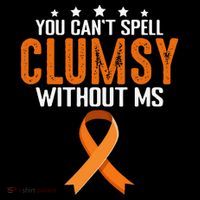 You Cant Spell Clumsy Without MS Awareness Empowerment Bucket Hat thumb 4