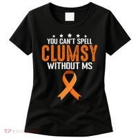 You Cant Spell Clumsy Without MS Awareness Empowerment Women's T-Shirt thumb 0