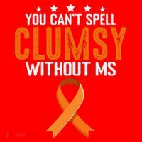 You Cant Spell Clumsy Without MS Awareness Empowerment Santa Hat thumb 1